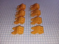 8 Bionicle Lego 64251 Bright Light Orange Bionicle Fist w/ Axle Hole - 3 fingers
