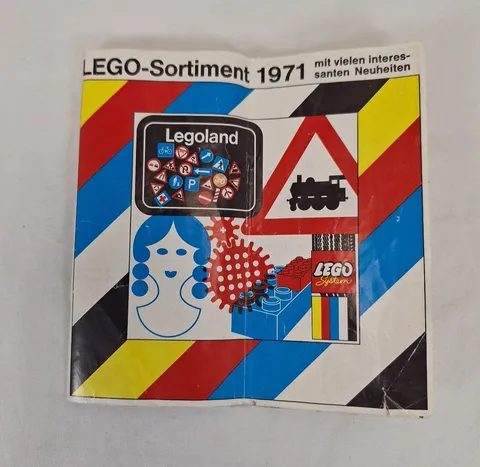 Lego Sortiment 1978 Werbung Broschüre Prospekt Katalog 13,5 x 13,5 cm Faltblatt