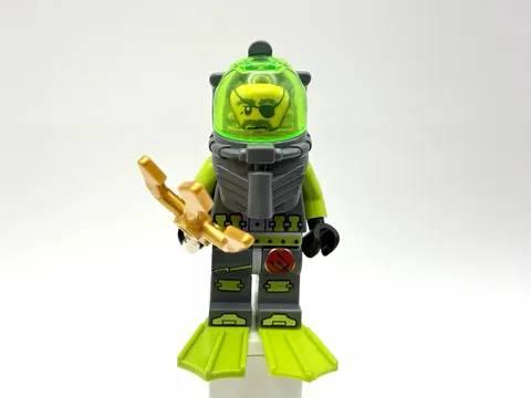 LEGO ATLANTIS Part atl005 - Ace Speedman, gold trident, green flippers