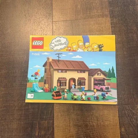 LEGO Simpsons House 71006 Instruction Manual Book 1 Replacement Authentic