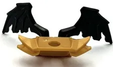 Lego New Black Minifigure Wing Webbed Tattered Part