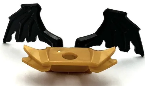 Lego New Black Minifigure Wing Webbed Tattered Part