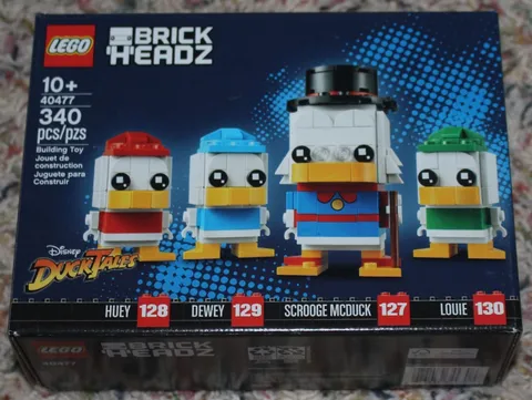 Lego Disney BrickHeadz Scrooge McDuck, Huey, Dewey, Louie 40477. New; sealed box