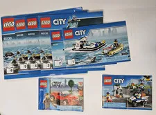 Lego City Police Prison Island Set 60130 Complete (1-6) Manual Instructions ONLY