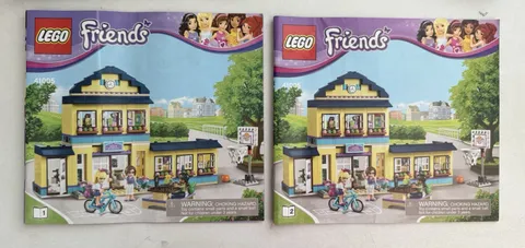 Manuals 1 And 2 Lego Friends 41005 Heartlake High Instruction Booklet Only