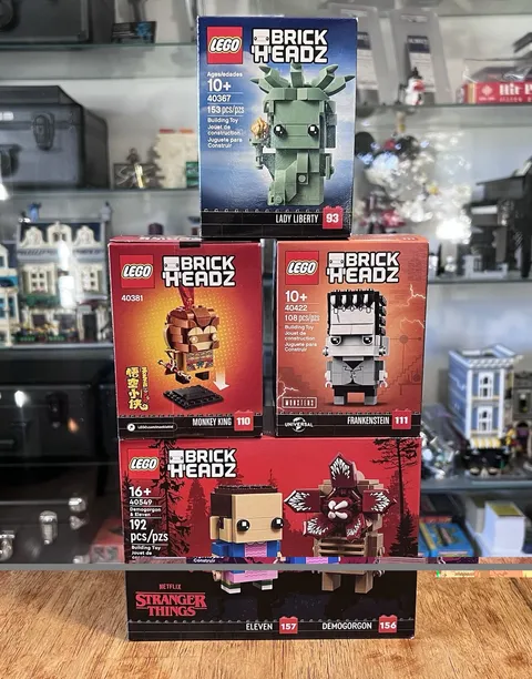 New Retired LEGO BrickHeadz Lot 40422 40381 40367 40549 Stranger Things (628pcs)