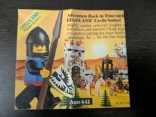 Vintage (1986) LEGO Product CASTLE Black Falcons Sets Pamphlet Poster - RARE