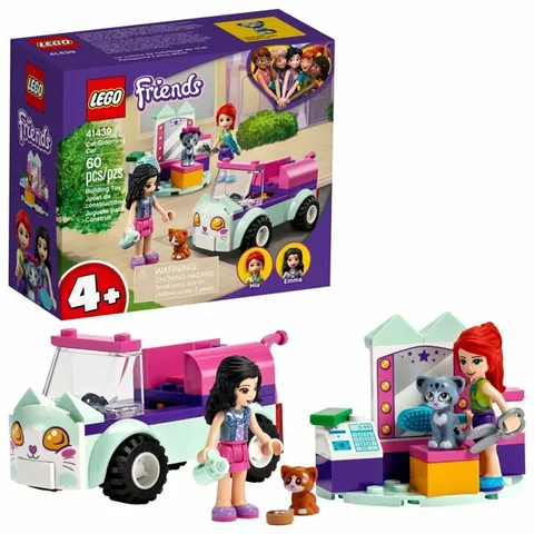 LEGO Friends "Cat Grooming Car" (#41439) Building Kit 60 pieces w/Mia & Emma 