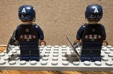 LEGO Marvel Super Heroes Infinity Saga Captain America Minifigure Lot x2 sh0736