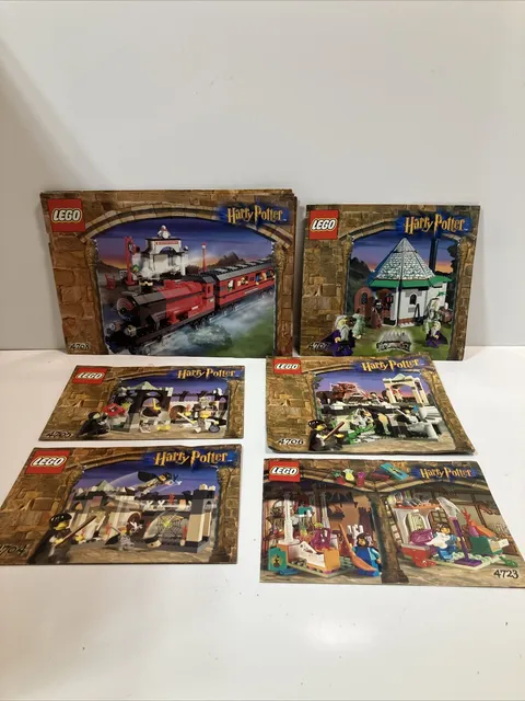 LEGO Harry Potter Instruction Manuals Lot of 6 Manuals only No Bricks
