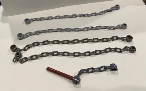 10 Lego  Chains 30104 92338 Black, Light Gray, Dark Gray