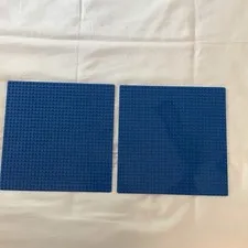 Lot of 2 Lego Blue Square Building Platforms Panels 10” Each One