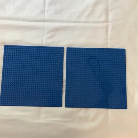 Lot of 2 Lego Blue Square Building Platforms Panels 10” Each One