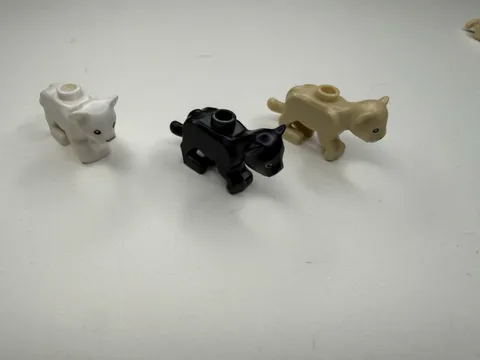 Lego Animal Cat Large Baby Cub Lot Of 3 ALL UNIQUE 