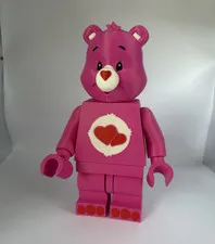 LEGO Cheer Bear Care Bears Custom Pink Minifigure MINIFIGURES Theme 2024