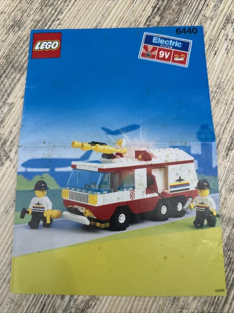 LEGO 6440 Jetport Fire Squad Instruction Original Manual Only Vtg 