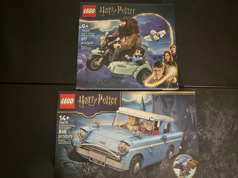 LEGO Harry Potter Bundle Set #76443 & #76470 Enchanted Flying Ford Anglia