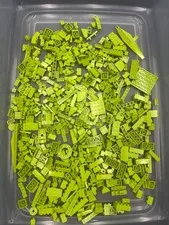 14.5 oz. Mixed Lime Green Legos - standard blocks and unique pieces