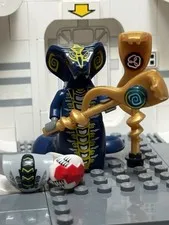 Lego Ninjago Scales Minifigure With Staff njo0040 9446 9444 GOOD CONDITION RARE