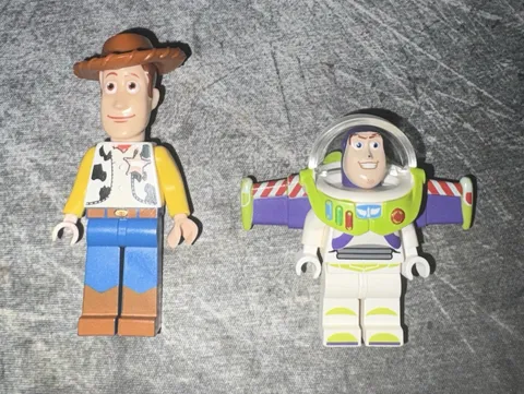 LEGO Disney Toy Story Minifigures Lot of 2 Woody & Buzz Lightyear