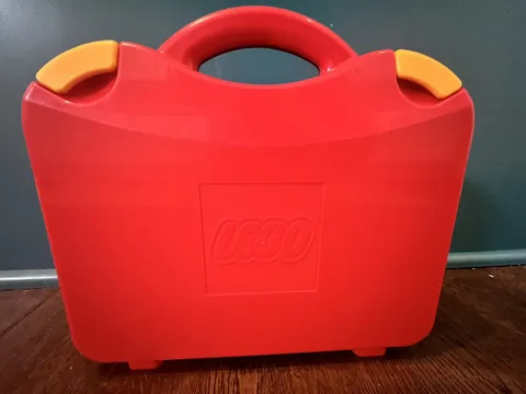 LEGO Red Travel Carrying Case Box Storage Car Rides Container Dividers