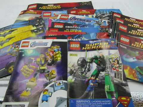 Lego mixed Lot Instruction Manuals LEGO Pamphlets Instruction Books Lot Of 23