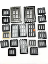 LEGO Bulk lot of 20 Castle Jail Doors Windows frames city town building police