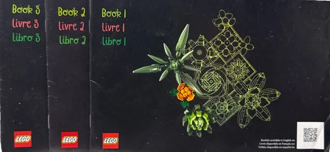 Botanical Lego Manual Lot: Books 1 + 2 + 3 -