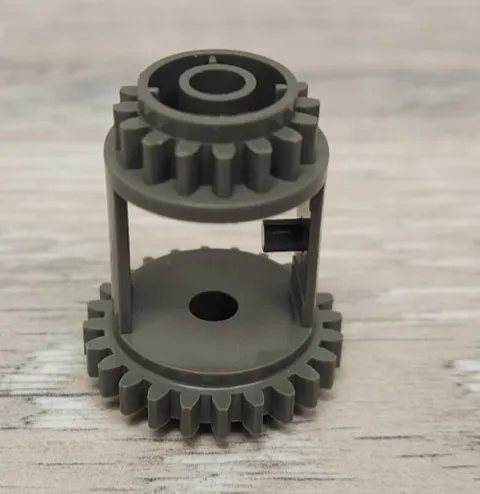 Lego 6573 Old Dark Gray Technic Gear Differential 24-16 Tooth Part Piece