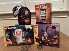 NISB Lego Halloween Lot 40772 40423 40422 Ghost Frankenstein Hay Ride +