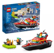 LEGO 60373 City Fire Rescue Boat Toy