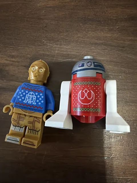 LEGO Star Wars Minifigure - Holiday Sweater R2D2 ad C3PO - Lot of 2