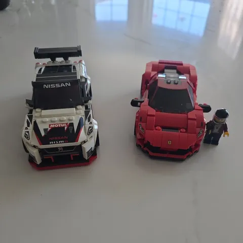 Retired Rare LEGO Speed Champions Ferrari 76895 & Nissan 76896 GT-R LEGO