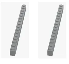 LEGO ® 2x brick 1x16 medium stone grey 2465 4211366 basic brick building block NEW