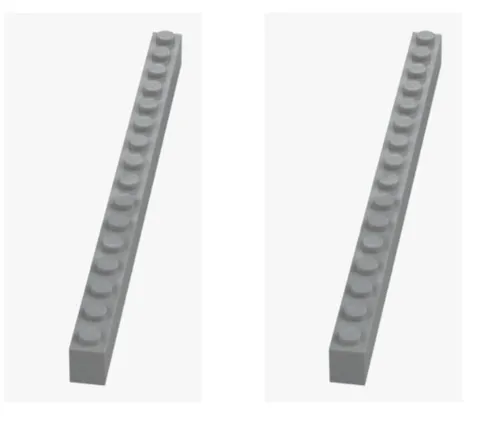 LEGO ® 2x brick 1x16 medium stone grey 2465 4211366 basic brick building block NEW