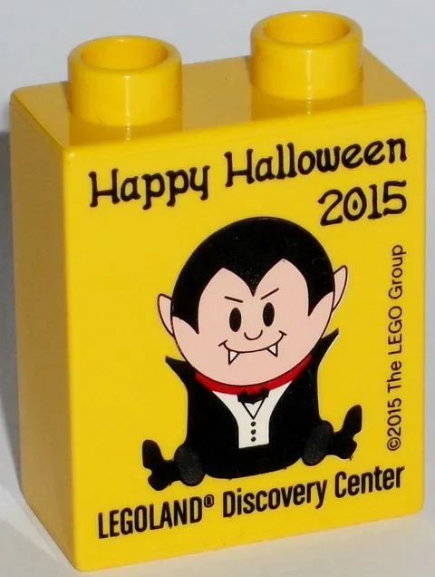 LEGO LEGOLAND Collectible Brick Custom Brick HAPPY HALLOWEEN 2015 Discovery Center