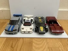 Set Of 4 LEGO Cars. 2 Are Complete And 2 Are Incomplete