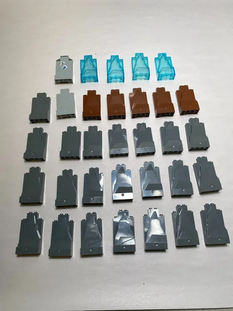 Lego Specialty Pieces Castle Tower Wall Panels Lot 33Pc