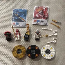LEGO NINJAGO Limited Edition Minifigure Lot Accessories Spinner Discs Cards