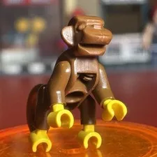 Lego 1980s / 1990s Brown Minifigure Town Monkey 2550c01 For Castle / Pirate Sets