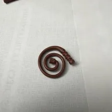 Lego Reddish Brown Coil Whip Indiana Jones Minifig Utensil