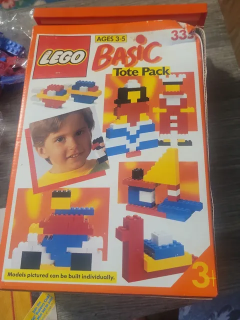 1990 LEGO System 335 Basic Building Set Tote Pack New 