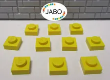 (J7/1/6) LEGO 10 x 3024 Flat Plate 1x1 Yellow