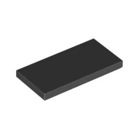 Lego Bricks Parts 10x Black 2x4 Tile Flat Thin Studless Plate 4560182 87079 NEW