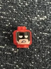 LEGO 3626pb1736 Red Head Balaclava Calendar Man Batman Movie sh0335 Minifigure