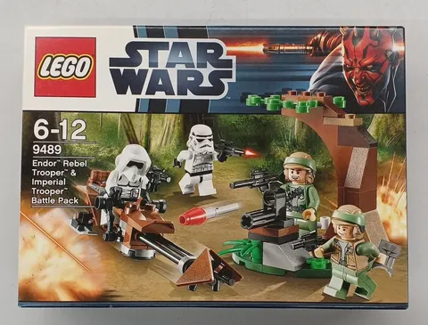 Lego Endor's Rebel Soldiers vs Imperial Troopers Battle Pack 9489 Used