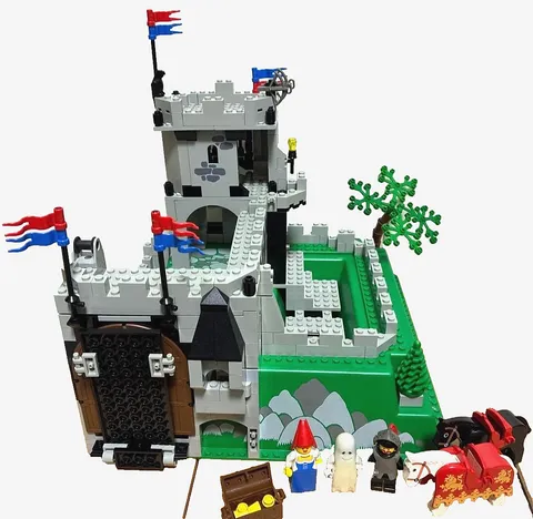 LEGO 6081 King's Mountain Fortress Castle Lion Knights 1990 Missing without Box
