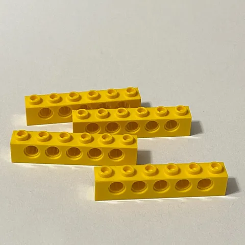 Lego 3894 Yellow Replacement Add-on Pieces Parts Lot of 4