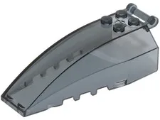 LEGO 5x Trans-Black Windscreen 8 x 4 x 2 with 4 Studs and Bar Handle inv.622