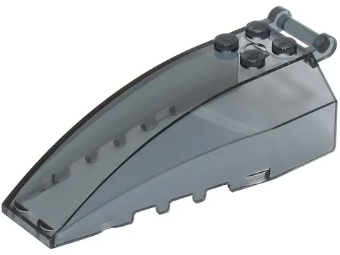 LEGO 5x Trans-Black Windscreen 8 x 4 x 2 with 4 Studs and Bar Handle inv.622
